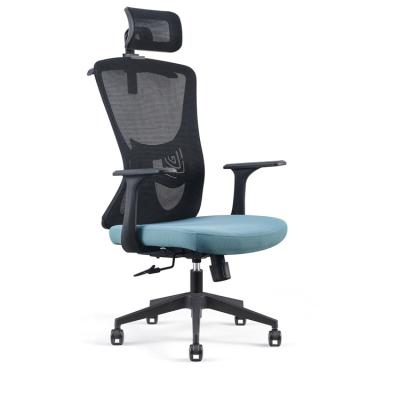 China High Back (Height) Adjustable Modern Swivel Mesh Executive Ergonomic Manager Office Chair With Headrest for sale