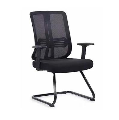 China Hot Sale Cheap Black Training Chair Office Conference Rotation Reception Back Sit Office Chairs for sale