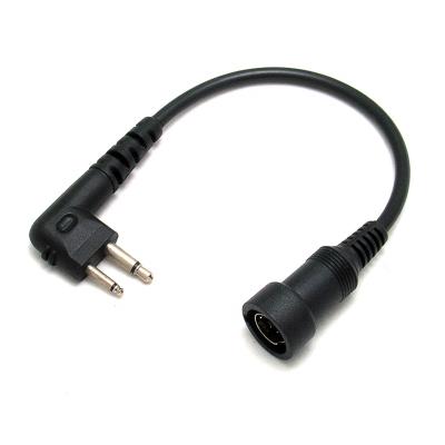 China Walkie Talkie Cable Customized M Type Connector Cable For Motorola 2 Pin EP450 Walkie Talkie for sale