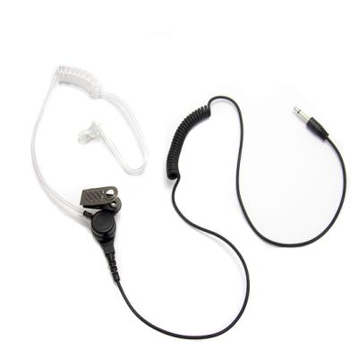 China earphone only In-ear clear tube receiver with 3.5mm connector for walkie-talkie for sale