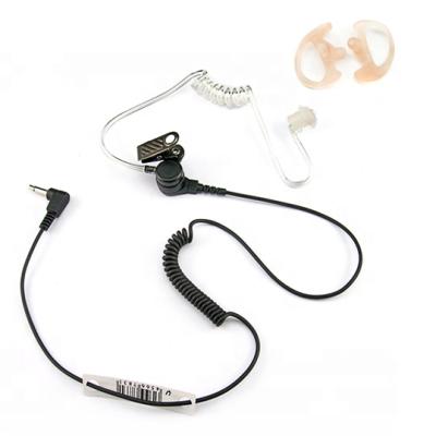 China In-ear Amazon hot sale clear tube earphone only receiver walkie talkie only listen earphone for sale