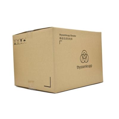 China Recycled Materials Large 5 Layers Big Logo Cardboard Box Brand Printed Shipping Delivery for sale