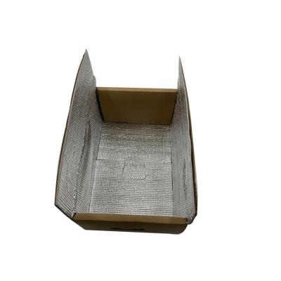 China Recycled Materials Corrugated Box Heat Insulated Cardboard Thermal Liner , Cardboard Heat Box Package Liners for sale