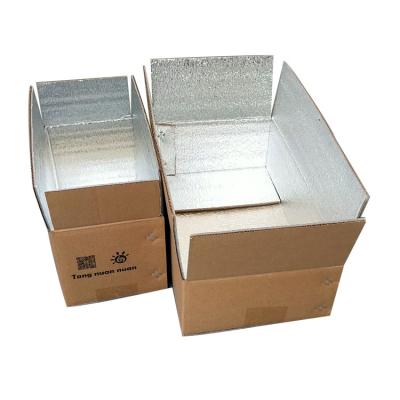 China Recyclable Wholesale Aluminum Foil Box Insulated Cardboard Boxes For Food With Insulation for sale