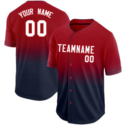 China Team Name Logo Number Printing Antibacterial Custom Sublimated Sports Baseball Wear Jackets Women Men Men Uniform Baseball Tank Tops for sale