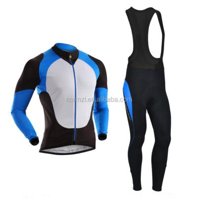 China Customize Breathable Bike Uniform Set Outdoor Cycling Wear Cycling Jersey And Bib Cycling Shorts With Long Sleeve for sale