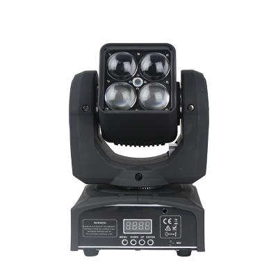 China 4pcs 10w Stage Led Moving Head Wash Zoom Stage Light for sale