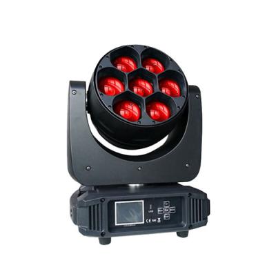 China Residential 7pcs 40W Led Beam Wash Buzz Light DJ Club Disco Moving Head Lighting for sale