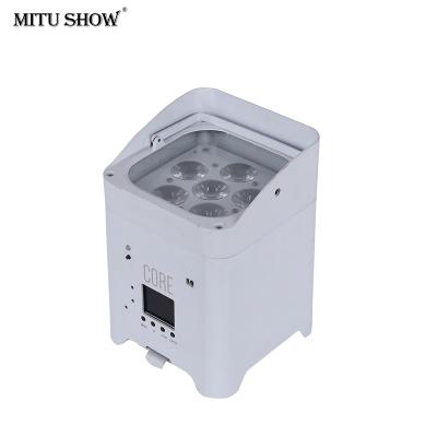 China 6*18w led dmx par light APP wireless battery operated led disco light imported 18650 lithium battery for sale