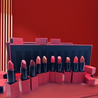 China Vegan Waterproof High Quality Cruelty Free Matte Nude Lipsticks Long Lasting Lipstick Set Private Label for sale