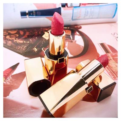 China Moisturize OEM/ODM High Pigment Vegan Custom Logo Red Moisturizing Lipstick Private Label for sale