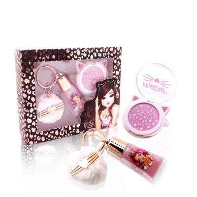 China Personalized Cute Makeup Girls Cosmetics Bag Makeup Set Lip Gloss Eyeshadow Hobby DIY Kids Make Up for sale