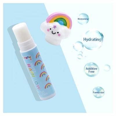 China OEM Private Label Waterproof Lip Moisturizer Round Cute Cartoon Kids Lip Balm Container for sale