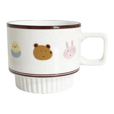 China Viable Sale Ceramic Sublimation Mug Porcelain Hot Coffee Mug Keep Warm Wireless Constant Temperature Cup For Daily Use With Handle for sale