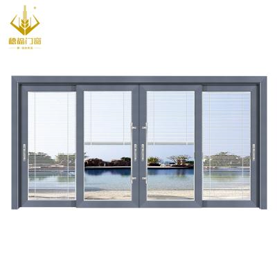 China Manufacturer Modern Top Recommended Aluminum Frame Hotel Doors With Luxury Design for sale