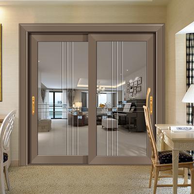 China Quality Assurance Modern Economical Aluminum Doors With Clear Glass for sale