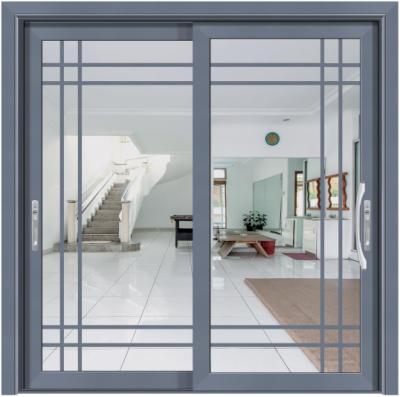 China Modern Hot Sale Aluminum Glass Double Roller Sliding Doors For Home for sale