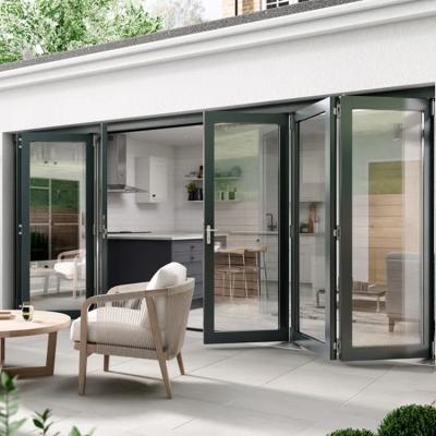 China Quality Assurance Modern Economical Aluminum Folding Patio Doors for sale