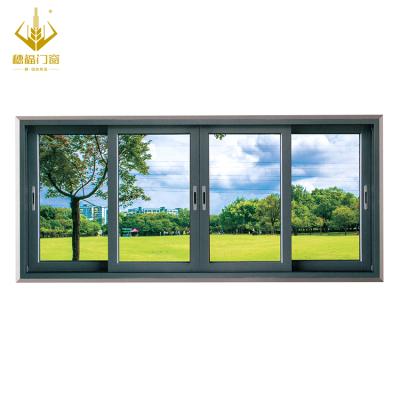 China Sliding Commercial Aluminum Thermal Break Doors And Glass Windows USA French Door for sale