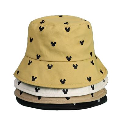 China 2021 Cute Logo Hats Sun Protection Fisherman Sun Visor Bucket Hats Outdoor Custom Cartoon Baby Kids Summer Cartoon Image For Babies for sale