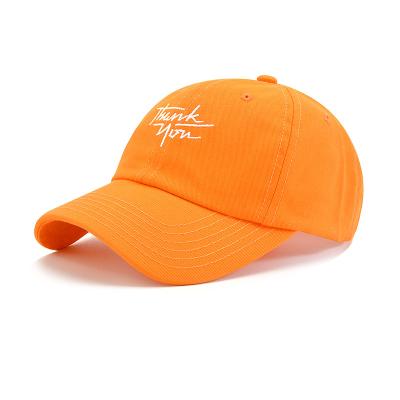 China 2021 Outdoor Sports Sun Visor Breathable Sun Hat COMMON Custom Orange Baseball Bucket Cap Embroidery Cotton Summer Hats For Men's Protection for sale