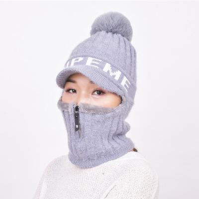 China 2021 COMMON 2021 Thick Women Knitted Scarf Earflap Hats One Piece Clothing for sale