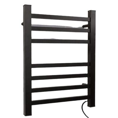 China Modern Wall Mounted EVA Heater Bathroom Black Oxidized Electric Towel Warmer for sale