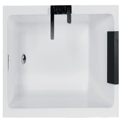 China Body Soaking Modern EVA Bathroom Faucet Rectangle Shower Acrylic Freestanding Bathtub Included Drainer for sale