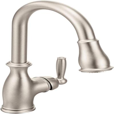 China Other Rust-Resistant EVA Stainless Steel Power Lift And Reflective Single Handle Pull Kitchen Faucet for sale