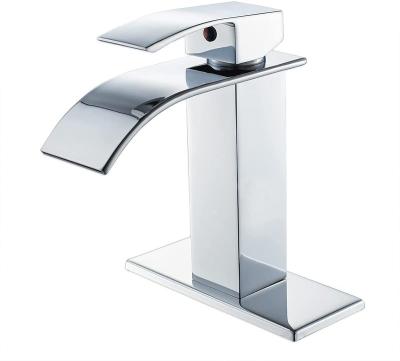 China Modern EVA Bathroom Chrome Sink Faucet With Single Handle 1 Hole Or 3 Hole Bathroom Faucet With Deck for sale