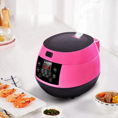 China Multi function 6 in 1 small mini dormitory thermal electronic idli idli small mini dormitory fuse 2.8L multi pot appliances slow cooking pink electric rice cooker for sale