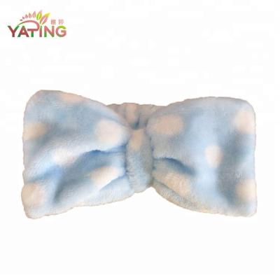 China Home Textile Soft Hair Band Head Wrap Headband Bath Spa Headband for sale