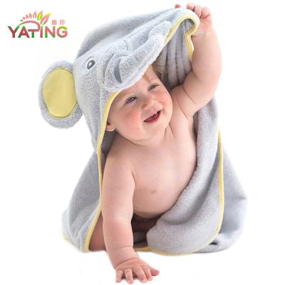 China QUICK DRY Hooded Towel Baby Microfiber Hooded Towels With Ears for sale