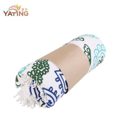 China QUICK DRY most popular cheap special wrapped round beach towel for sale