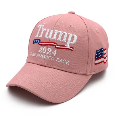 China 2024 JOINT Election Pink Trump Hat For Women With Embroidered I'll Be A Girl Trump Back Baseball Cap for sale