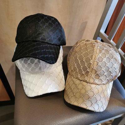 China 2021 COMMON Baseball Cap Summer High Quality Breathable Women Lace Up Flower Baseball Hollow Hat for sale