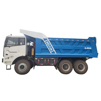 China Zero Emission Lifting Electric Mining Truck EV Dump Truck 90000kg for sale