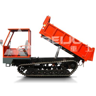 China 8 ton Crawler Dumper Truck Kleine motor voor de landbouw Bosbouw Ooggaard Transport Te koop