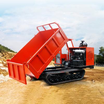 China High Performance 5 Ton Crawler Dumper Truck With Rubber Tracks for sale