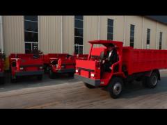 U Type Bucket 73HP Mini Dump Truck  5 Ton Red Tipper Truck  High Safety