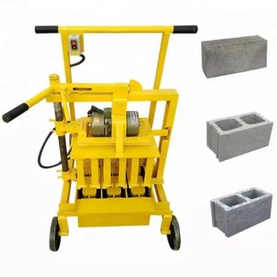 China Building Material Shops For Sale Mobile Small Cavity Interlicking Brick Making Machine Manual Brick Block for sale