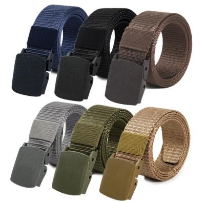 China Durable Factory Sell Outdoor Stock Multicolor Quick Dry Nylon Belt With Plastic Buckle for sale