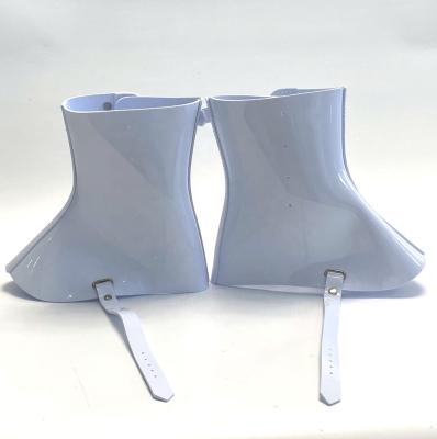 China Good Quality 3mm Thickness Durable Ruber PVC Ankle Guard White Elbow Pad Leg Protector For Africa Market for sale