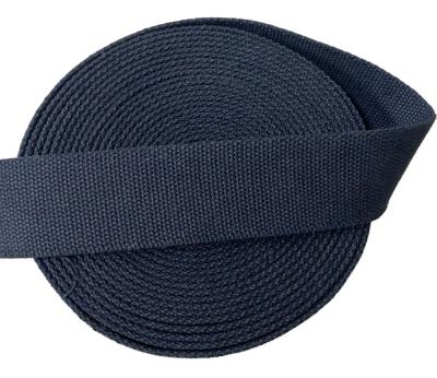 China Factory 4.8CM Width Black Color Durable Chinese Cotton Material 100% Webbing Strap For Waist Belt for sale