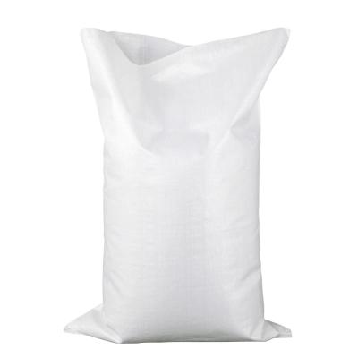 China ANTISTATIC High Grade Hot Cut With Hemmed White PP Woven Sack 50Kg Asbestos Fertilizer Sack for sale