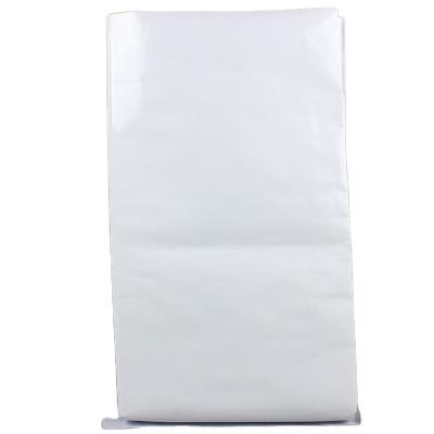 China Cement Factory Price Customized Size Flexo Printing Paper Kraft White Ziplock Bag for sale