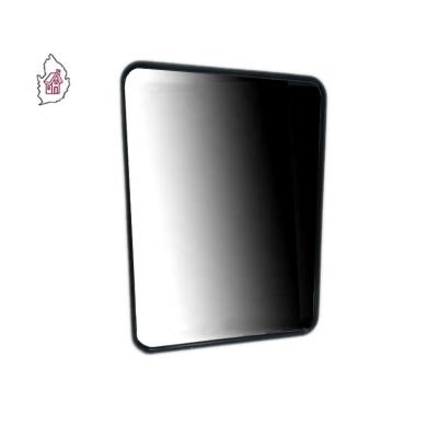 China Rectangular Wall Hit Black Wall Mirror Kitchen Foundations Decorative Metal Wall Mirror For Home Bar And Lavatory for sale