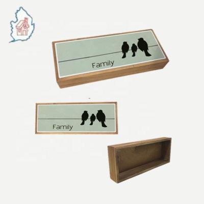 China Europe Word Custom Wooden Plaque Wooden Plaque With Box for sale