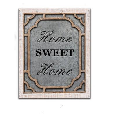 China Europe Farmhouse Wall Decor Decorative Rustic Wooden Sign For Home for sale