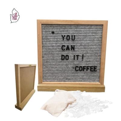 China Europe Table Top Letter Board Wood Felt Message Note Display Board for sale